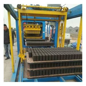 เครื่องทำบล็อกคอนกรีตอัตโนมัติ QT4-15 ระบบไฮดรอลิก พร้อมเกียร์ ปั๊ม แบริ่ง ควบคุมด้วย PLC สำหรับทำอิฐบล็อกและอิฐบล็อกกลวง ขายดี - Product Image 2