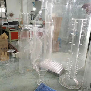 Tubo de brida acrílica cortado con precisión personalizado Bridas acrílicas PMMA de alta pureza Sellos roscados de grado de laboratorio mecanizados por CNC - Product Image 4