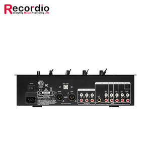 GAX-DM6 Console de mixage professionnelle 6 canaux BT Contrôleur <span class=keywords><strong>DJ</strong></span> Mixeur stéréo Système de mixage audio numérique Contrôle de vitesse avec égaliseur 3 bandes - Product Image 4