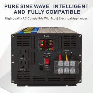 Convertisseur haute puissance 4000W onduleur à onde sinusoïdale pure 12V <span class=keywords><strong>24</strong></span> volts à 220 batterie de camion de maison de voiture - Product Image 4
