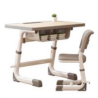 Fournisseur mondial de mobilier de classe ergonomique certifié BIFMA, ensemble table et chaise d'étude pour l'apprentissage à domicile