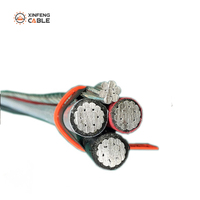 Duplex, Triplex. Cables Cuádruples: # Cable dúplex de alimentación de 6 AWG a 4/0 AWG, 600 V, PE, tipo Shepherd de 6 AWG y cable de 4 AWG