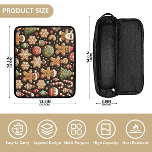Nuevo Rizador de Pestañas de Nailon con Estampado Completo de Galletas Festivas Hawaianas, Diseño Personalizado, con Asa y Bolsa de Viaje - Product Image 4