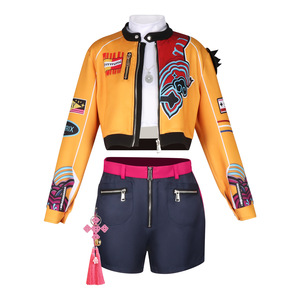 Costume d'anime Starry Romance Lumira Zoe K Pop, tenue de cosplay pour femmes, ensemble veste courte et short, vêtements de performance - Product Image 1