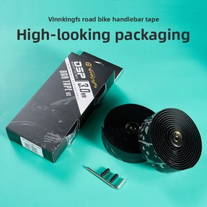 Dây đeo tay lái xe đạp đường trường Vinnkingfs hai màu, chống trơn trượt, thấm hút mồ hôi, phụ kiện mới xuất khẩu - Product Image 1