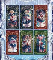XINZE Tarjeta de Colección Sailor Moon para Fans Anime Tsukino Usagi Beauty Girls Periféricos Juego Naipes Niños Regalos