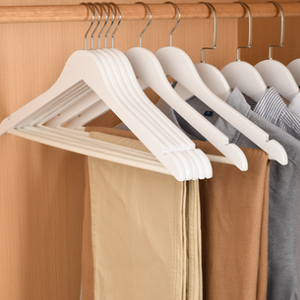 Lavinia Vente <span class=keywords><strong>en</strong></span> gros <span class=keywords><strong>pas</strong></span> <span class=keywords><strong>cher</strong></span> Offre Spéciale qualité supérieure Logo solide <span class=keywords><strong>cintre</strong></span> personnalisé <span class=keywords><strong>en</strong></span> bois massif blanc cintres pour vêtements - Product Image 5