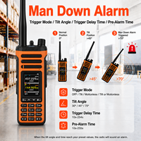 Radio bidirectionnelle SW-9 double bande 10W haute puissance avec récepteur pleine bande SI4732, programmation sans fil et alarme de détresse