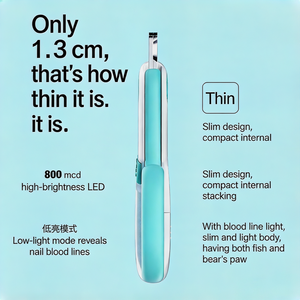 बिल्लियों और कुत्ते के नाखून क्लिपर्स के लिए नई मिनी नेतृत्व वाली रक्त रेखा पालतू नाखून क्लिपर्स - Product Image 5