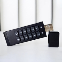 Memoria USB con teclado numérico protegido por contraseña, unidad flash encriptada, pendrive de seguridad con logotipo personalizado, 32GB 64GB 128GB para almacenamiento de datos confidenciales