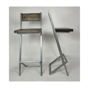 Custom design 'Merany' wooden bar stool/ Custom size OEM ODM oak beech ash/ Loft style bar chair for cafe bar kitchen office