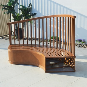 Conjunto Semicircular de Aluminio para Exteriores, Respaldo Alto, para Hoteles y Espacios al Aire Libre, Muebles de Exterior - Product Image 5