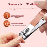 Coupe-ongles pour usage domestique, coffret de manucure, outils de coupe-ongles, ensemble de 3 pièces, bords biseautés tranchants, vente en gros, usage domestique