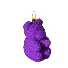 Bougie parfumée en pot, bougie pilier en cire LED, pot à bougie en verre fumé - Product Image 4