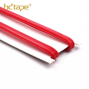 Màu đỏ tùy chỉnh dải dập nổi không thấm nước Dây giày Stretch Silicone TPU băng đàn hồi - Product Image 3