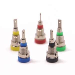 2 Mm 10A Nickel Mạ Bảng Điều Khiển Ổ Cắm Binding Bài Banana Cắm/2 Mm PCB Banana Ổ Cắm M2 Ràng Buộc Bài vít - Product Image 1