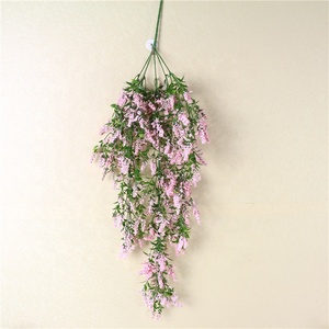 A-3147 <span class=keywords><strong>Flores</strong></span> <span class=keywords><strong>Artificiales</strong></span> de <span class=keywords><strong>Lavanda</strong></span> de Plástico para Colgar en la Pared de 80 cm para Decoración - Product Image 6