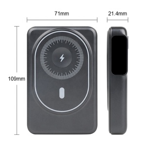 <span class=keywords><strong>แบตเตอรี่</strong></span>สำรองแม่เหล็ก 3 in 1 สำหรับ <span class=keywords><strong>iPhone</strong></span> ความจุ 10000mAh <span class=keywords><strong>แบตเตอรี่</strong></span>กึ่งแข็ง หน้าจอ TFT เครื่องชาร์จพกพาสำหรับนาฬิกา หูฟังบลูทูธ - Product Image 5