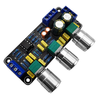 Penguat Audio Equalizer DIY HIFI NE5532 Papan Preamplifier Kontrol Nada Treble Bass Preamplifier Preamp Kontrol Nada Pre Amplifier