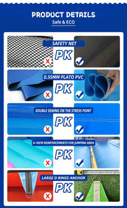 Toboggan aquatique gonflable géant en PVC pour adultes, prêt à être expédié depuis l'entrepôt américain, pour piscine extérieure - Product Image 5