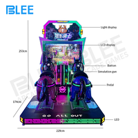 Machine de jeu d'arcade de tir à 2 joueurs, prix d'usine, à monnayeur, avec garantie d'un an, en métal et plastique