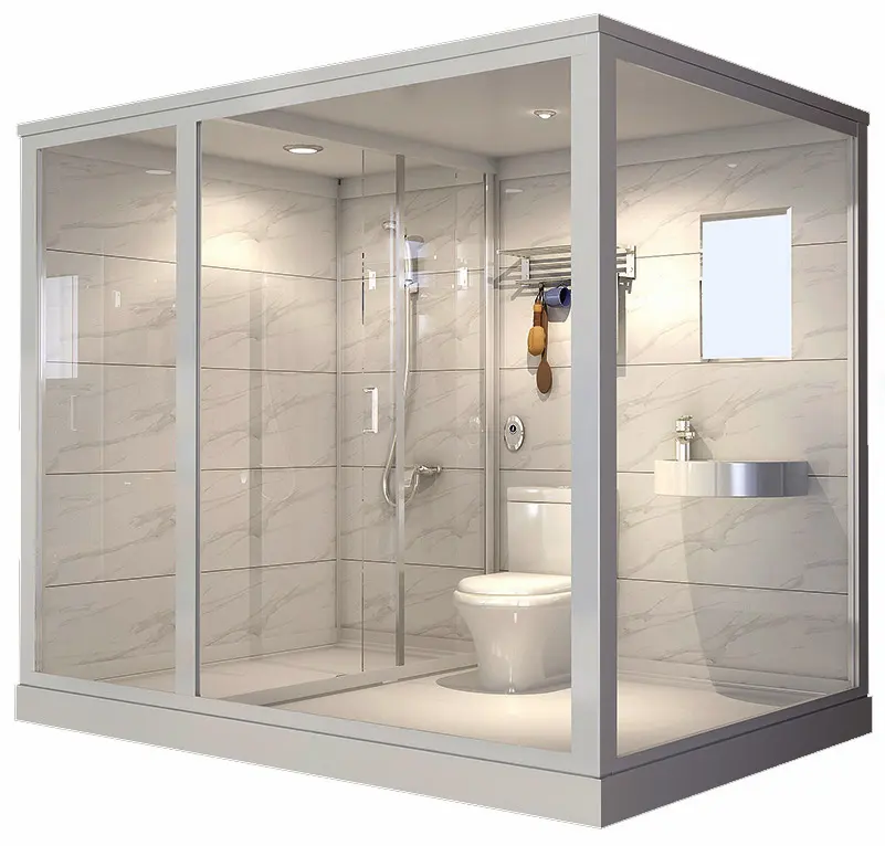 호텔 통합 욕실 포드 조립식 욕실 포드 럭셔리 욕실 통합 샤워 룸 휴대용 전체 샤워 룸