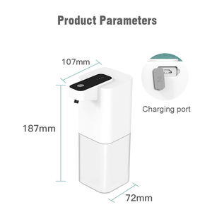 Dispensador automático de jabón líquido, Sensor infrarrojo sin contacto, dispensador de jabón manos libres, máquina inteligente de espuma, carga USB - Product Image 6