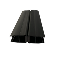 Zwart Pvc Glas Douche Deur Magnetische Afdichting Strip