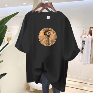 <span class=keywords><strong>T</strong></span>-shirts pour femmes en <span class=keywords><strong>coton</strong></span> 100% surdimensionnés, tendance, imprimés sur mesure, <span class=keywords><strong>t</strong></span>-shirts bon marché, <span class=keywords><strong>t</strong></span>-shirts de créateurs originaux pour femmes, vente chaude - Product Image 5