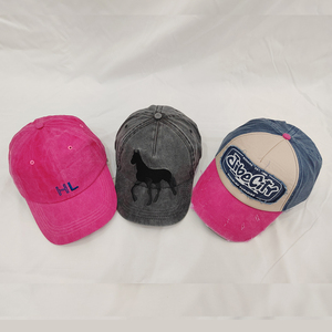 Sombreros de papá vintage personalizados para hombres y mujeres, parche bordado desgastado, estilo callejero informal, gorras de papá geniales, MOQ bajo de tela al por mayor - Product Image 3
