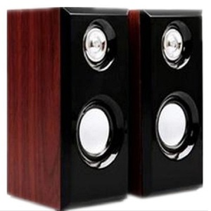 Wooden Desktop <b>Speaker</b> 8x10x15cm <b>USB</b> Powered 2.0 Channel For Computer Office Home Use - Product Image 4