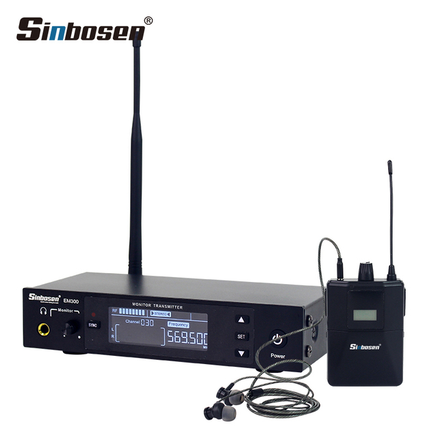 One Channel UHF Wireless In-ear Stereo Monitor System for Stage Singer
