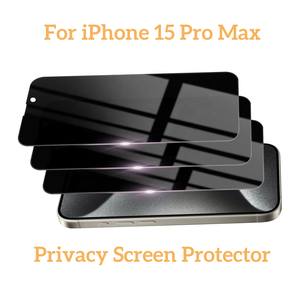 Protector de Pantalla de Vidrio Templado para iPhone 15 Pro Max, Anti-Espía, 9H, Anti-Rayones, Anti-Explosión - Product Image 4
