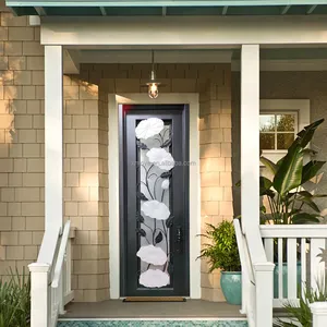 Pintu Interior untuk Villa untuk Rumah Pintu Turki Pintu Keamanan Pintu Masuk Terbaru Eksterior Kaca Logam Ayunan Modern