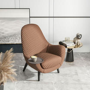 Sillón de Tela Minimalista Italiano, Asiento Individual, Duradero, para Sala de Estar, Uso en Hoteles - Product Image 4