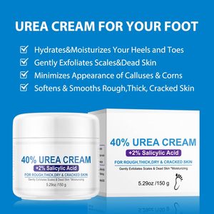 Crema per la cura del piede per i tacchi screpolati esfoliante Anti Crack Peeling pelle morta per la riparazione del piede sbiancante Urea crema per i piedi - Product Image 5