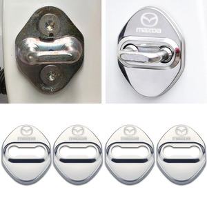 Verrouillage de <span class=keywords><strong>porte</strong></span> de <span class=keywords><strong>voiture</strong></span> en acier inoxydable, protection de gâche, pour Mazda, 2 portes - Product Image 3