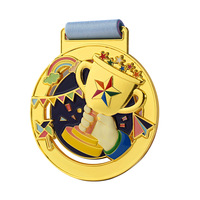 Trofeos de Aleación de Zinc, Medallas, Premios, Placas con Nombres para el Día del Deporte en Jardín de Infancia, Maratón, Recuerdos Conmemorativos Personalizados