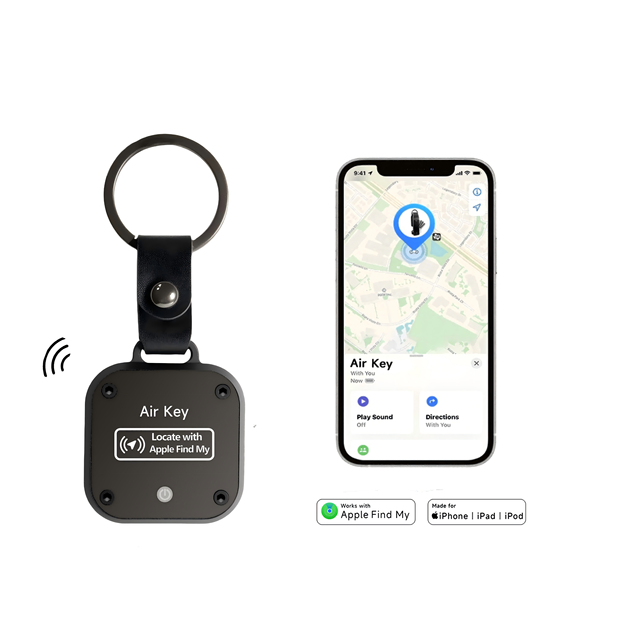 Mini Aluminum Anti-lost Smart Phone Gps tracker Find My Metal Keychain Key Finder Ring