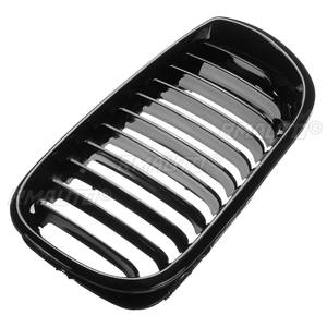 2 pièces Grilles de calandre avant noires brillantes pour BMW E46 LCI 4D 325i Facelift 2002 2003 2004 2005 - Product Image 4