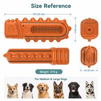 Jouet pour chien en caoutchouc durable et texturé, en forme de scie, pour outils électriques, pour la nettoyage des dents et l'hygiène dentaire, pour mâcheurs agressifs, avec couineur