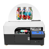 Imprimante UV rotative à 360 degrés haute vitesse pour bouteilles cylindriques, gobelets et cônes