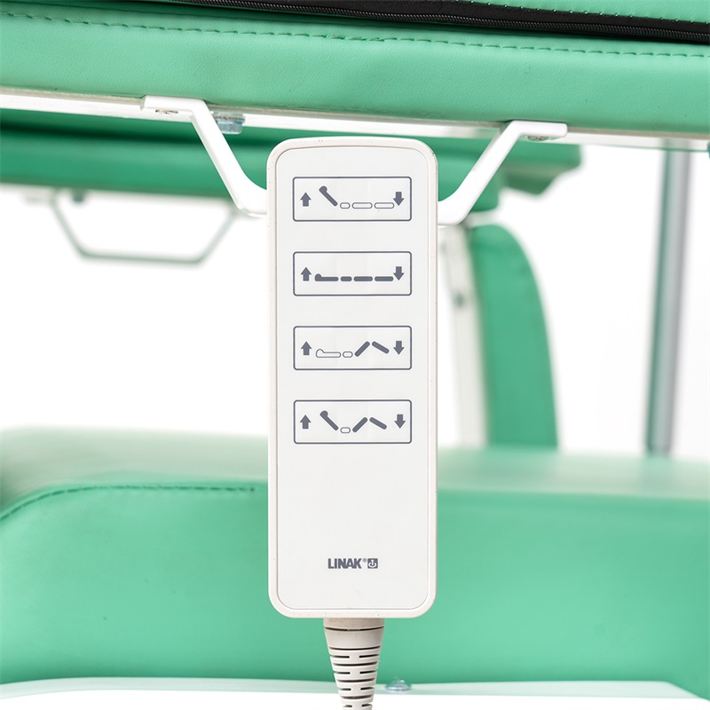 Mn-BDC001B Economic 5 Function Electric Adjustable Patient Transfusion Reclining Dialysis Chair with Wheels