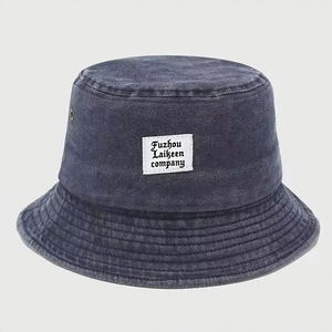 All'ingrosso cappello da pescatore di puro cotone cappellini personalizzati con Logo ricamato vecchio cappello a secchiello per feste sportive e viaggi all'aperto - Product Image 3