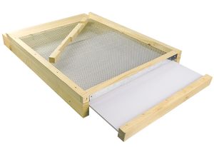 10 Frame Langstroth Beehive Screened Bottom Board Assists in Monitoring Varroa <b>Levels</b> Beekeeping Hive Screen Tool - Product Image 6