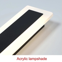 Durlitecn Applique murale à LED en aluminium pour le porche de jardin Éclairage haut et bas Applique murale à longue bande IP65 Applique murale linéaire