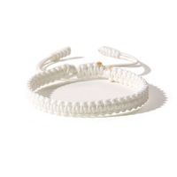 Bracelet unisexe en zircon tressé à la main, style vacances, mignon, étanche et réglable pour les surfeurs