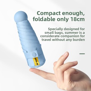 Pratique Nouveau 50% Protection UV Pluie Brillant Parapluie Design Moderne Contrôle Manuel <span class=keywords><strong>Parasol</strong></span> Publicité avec Capuchon de Protection Solaire - Product Image 4