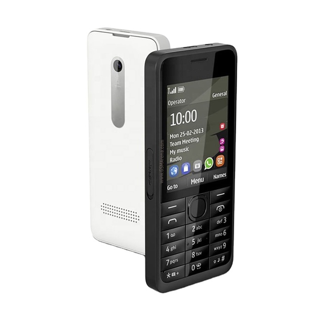 Best Price 3G Unlocked French Mobile Phone Single SIM 301 2.4" TFT Display FM Radio 3.15MP Camera Shockproof 4G VoLTE Bar Design