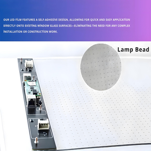 Độ trong suốt cao siêu mỏng p3.75 LED Video Panel tường màn hình tự dính dính kính ngoài Trời Linh Hoạt đồ họa sân khấu - Product Image 4